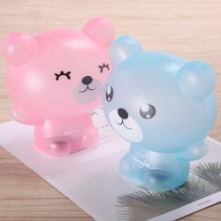 0825B卡通透明熊儲(chǔ)錢(qián)