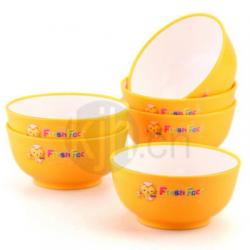 小號卡通時(shí)尚餐碗（6個(gè)／