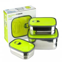 長(zhǎng)方形不銹鋼保鮮盒（套