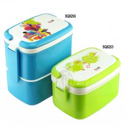 長方型手提飯盒、雙層
