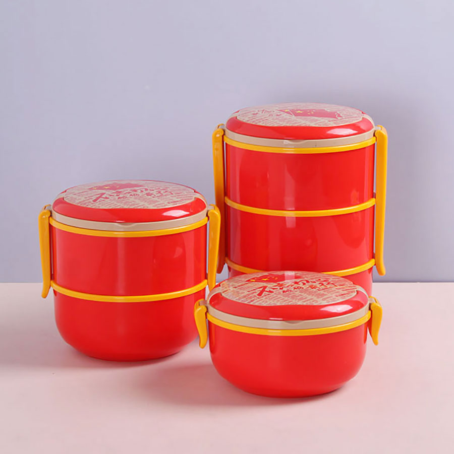 時(shí)代特色提手圓形單層