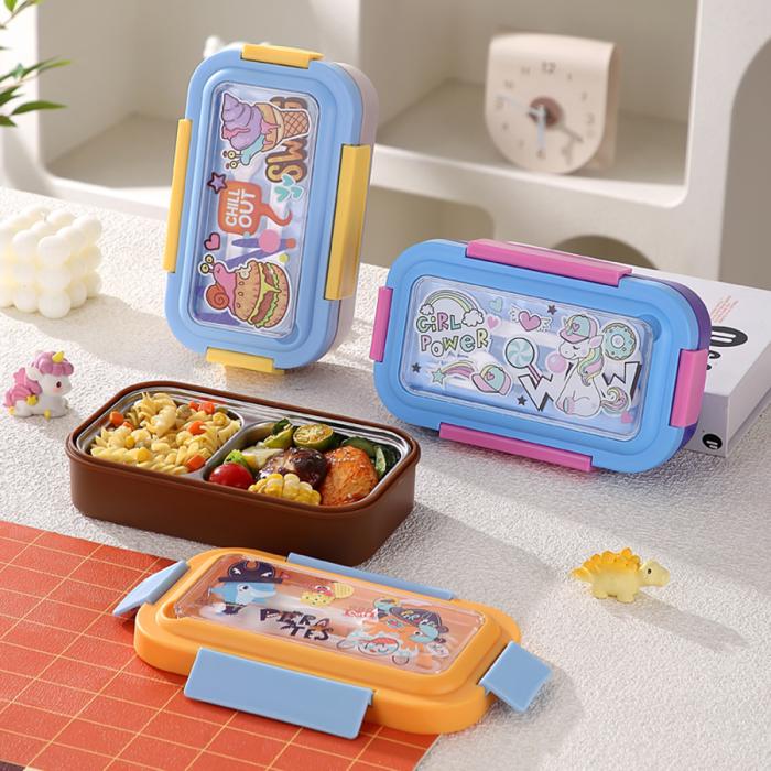 星樂卡通便當(dāng)盒PP款740ml/不銹鋼款500ml