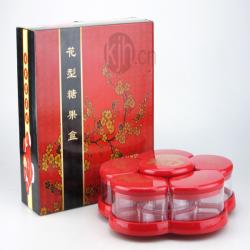 福魚旋轉式糖果盒（花型